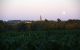 photo-72 - Levé de lune sur notre parcelle de Pignon. Les moulins de Calon et l’église de Néac au loin (vendanges 2011)